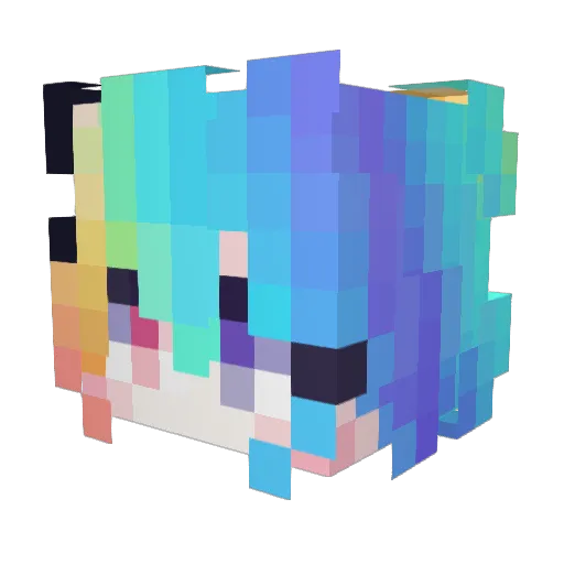 ooiiza123 Minecraft avatar head, 3D render