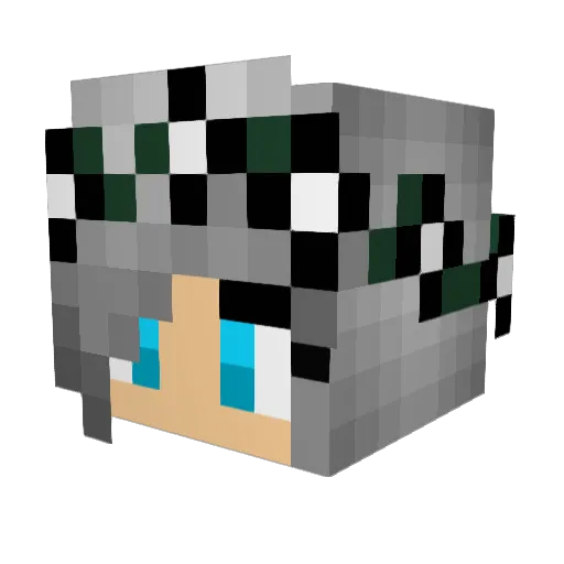 oojmflip Minecraft avatar head, 3D render