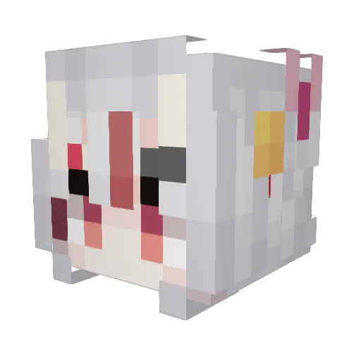 ookami0127 Minecraft avatar head, 3D render