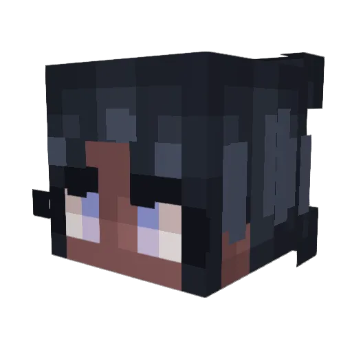 ookamiichi08 Minecraft avatar head, 3D render