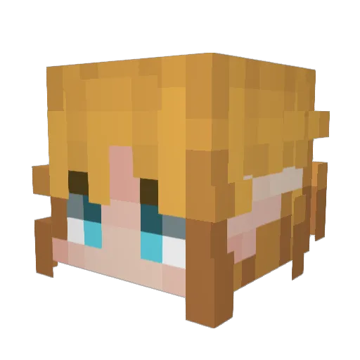 ookonen Minecraft avatar head, 3D render