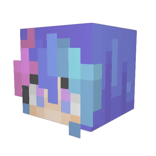 ooliwia_ Minecraft avatar head, 3D render