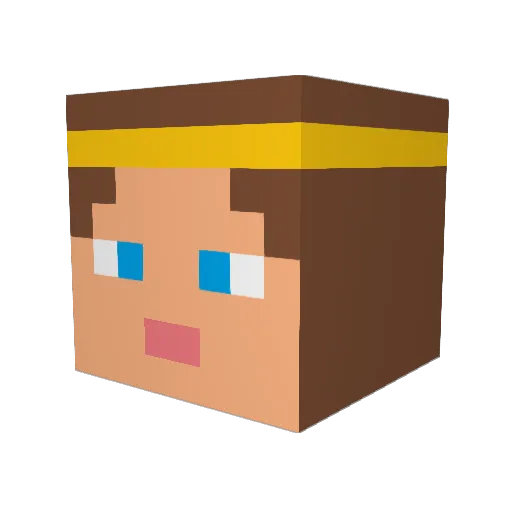 oomoom123 Minecraft avatar head, 3D render