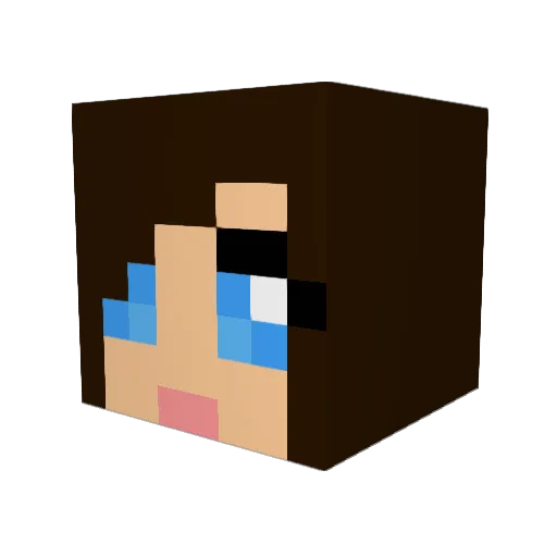 oonaghg Minecraft avatar head, 3D render