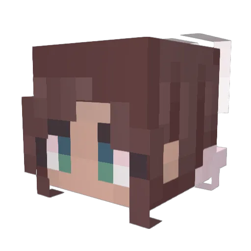 oonisani Minecraft avatar head, 3D render