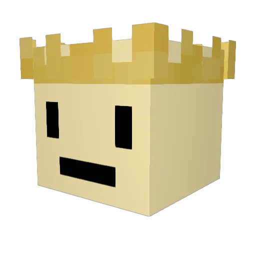 oonnsan Minecraft avatar head, 3D render