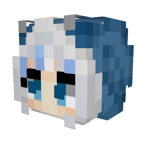ooo215 Minecraft avatar head, 3D render