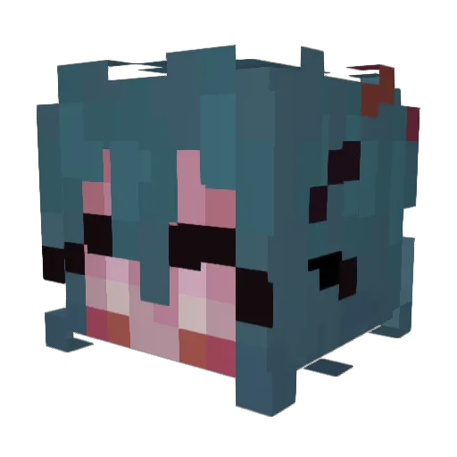 oooDIBS Minecraft avatar head, 3D render