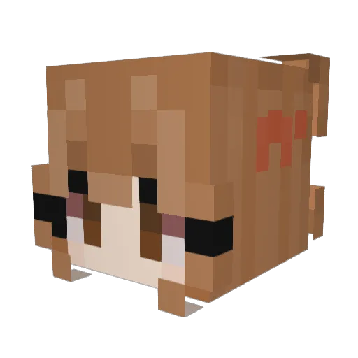 oooMORTooo Minecraft avatar head, 3D render