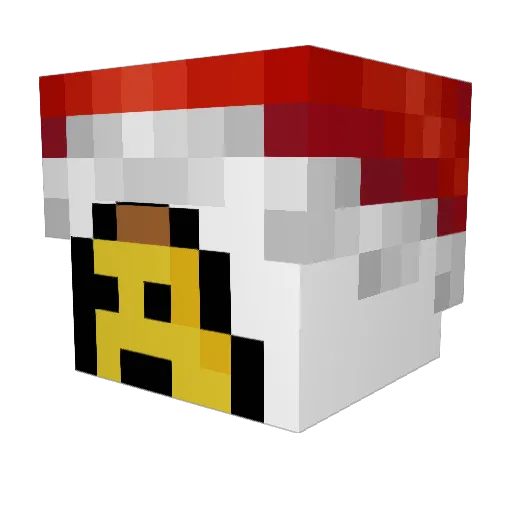oooMeeen Minecraft avatar head, 3D render