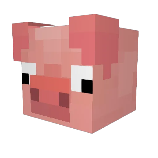 oooink Minecraft avatar head, 3D render