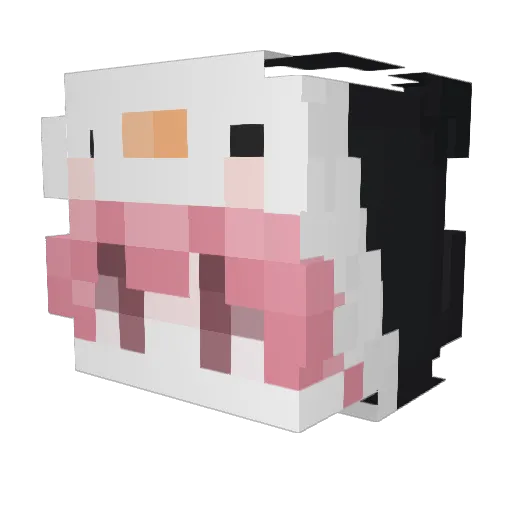 oooooo8oooooo Minecraft avatar head, 3D render