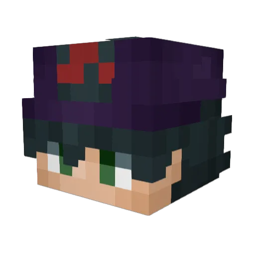 oooooohmygod Minecraft avatar head, 3D render