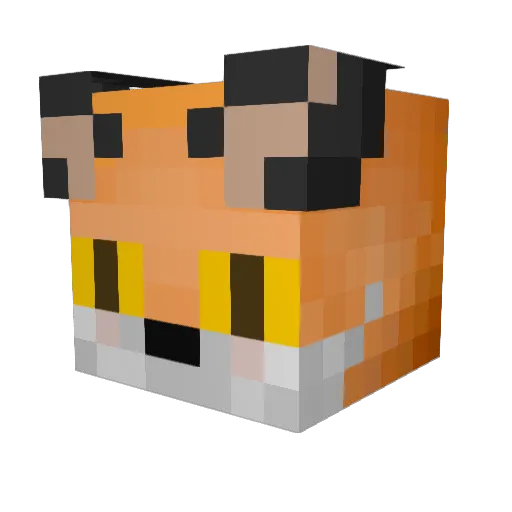 oooooooooo Minecraft avatar head, 3D render
