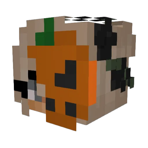 oooooooooop Minecraft avatar head, 3D render