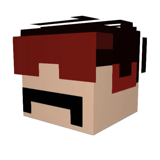ooopopsooo Minecraft avatar head, 3D render