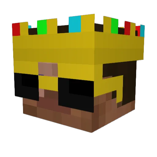 oooscarr Minecraft avatar head, 3D render