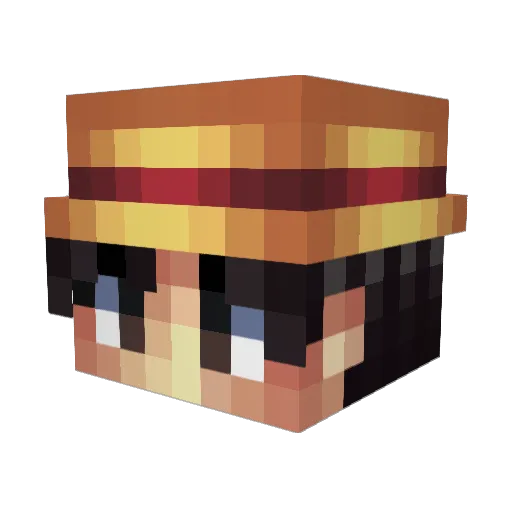 ooostun Minecraft avatar head, 3D render