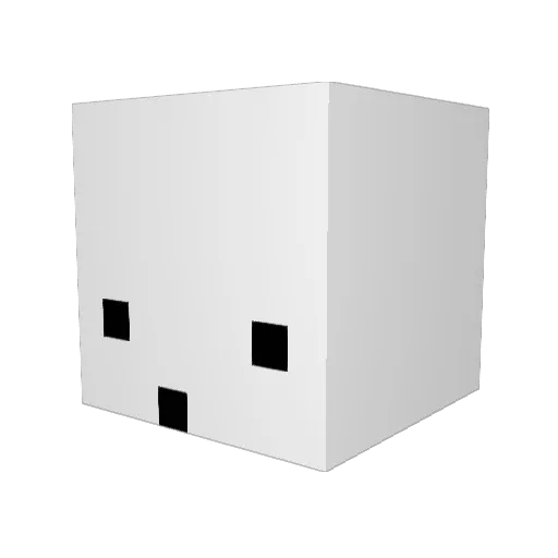 oootu Minecraft avatar head, 3D render