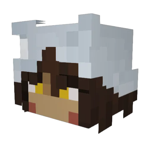 oooui12 Minecraft avatar head, 3D render