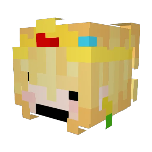 oopo_ Minecraft avatar head, 3D render