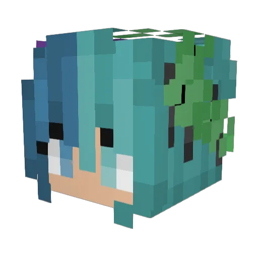 oopshannahh Minecraft avatar head, 3D render