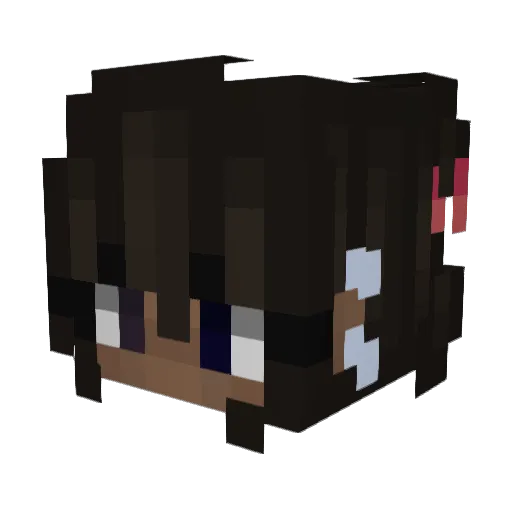 oopsliah Minecraft avatar head, 3D render