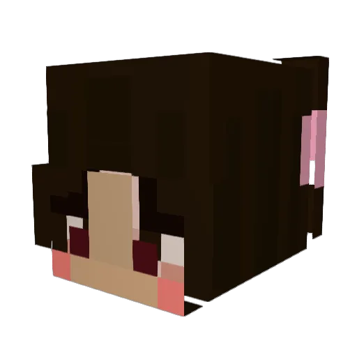 oopsmimia Minecraft avatar head, 3D render