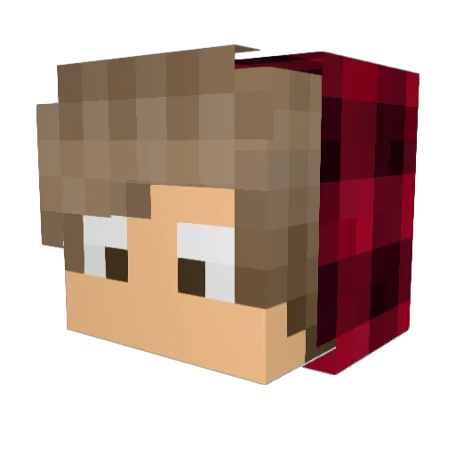 oorobak Minecraft avatar head, 3D render