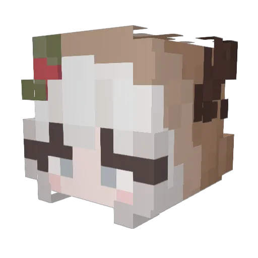 oosjen Minecraft avatar head, 3D render
