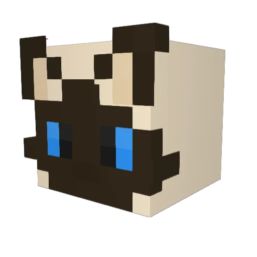 oosnowyy Minecraft avatar head, 3D render