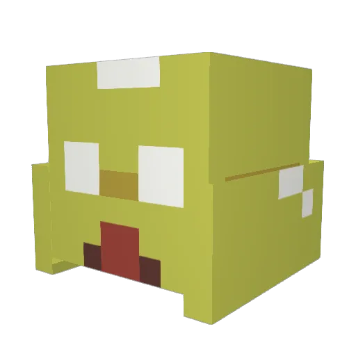 oossvvoo Minecraft avatar head, 3D render