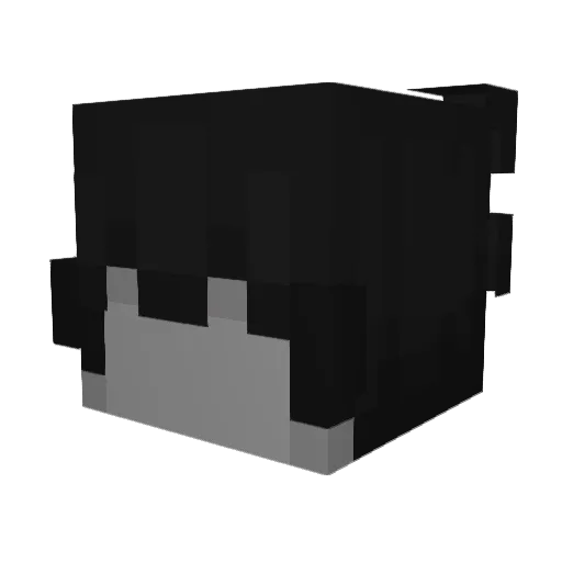 ootn Minecraft avatar head, 3D render