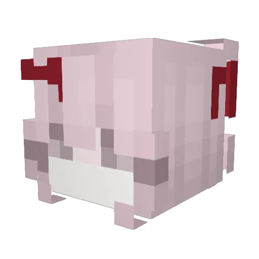 oouk Minecraft avatar head, 3D render