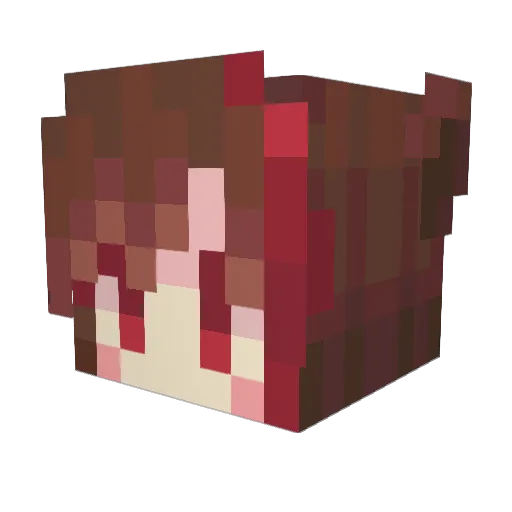 oowf Minecraft avatar head, 3D render