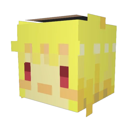 op00na Minecraft avatar head, 3D render