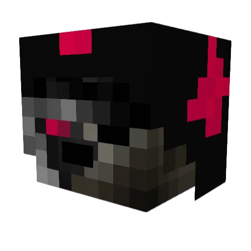 op0 Minecraft avatar head, 3D render