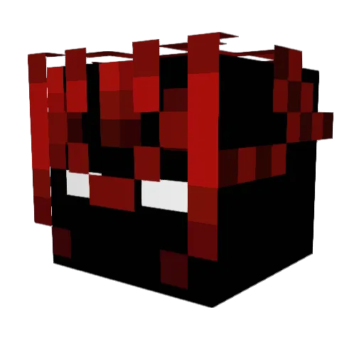 op1l Minecraft avatar head, 3D render