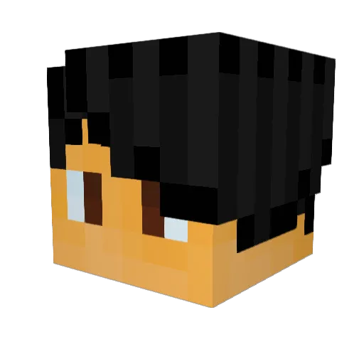 opRkul Minecraft avatar head, 3D render