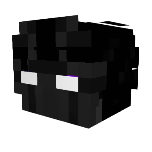 opTero Minecraft avatar head, 3D render