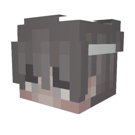 op_k Minecraft avatar head, 3D render