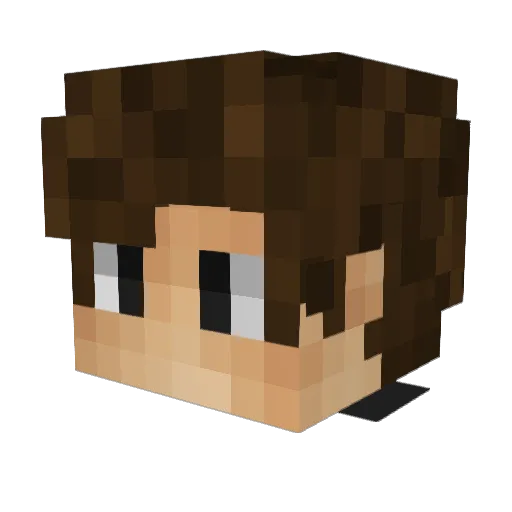 opacamilos Minecraft avatar head, 3D render