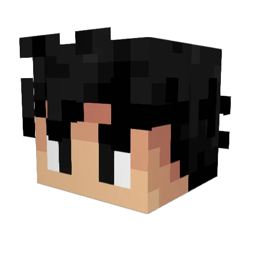 opafbache Minecraft avatar head, 3D render