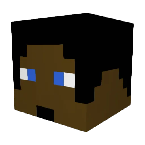opande123 Minecraft avatar head, 3D render
