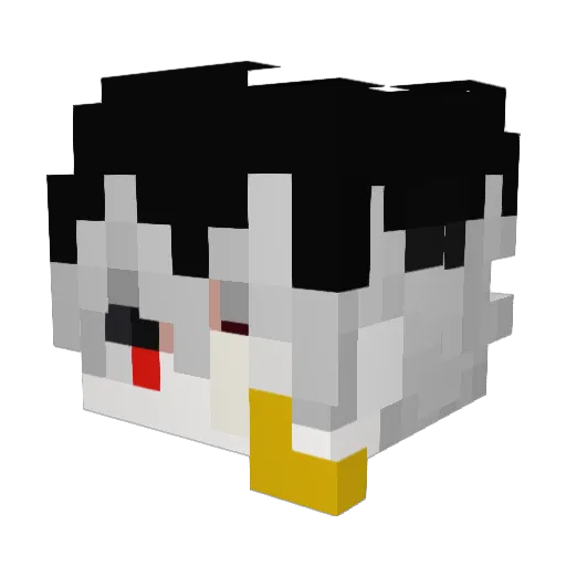 opaney Minecraft avatar head, 3D render
