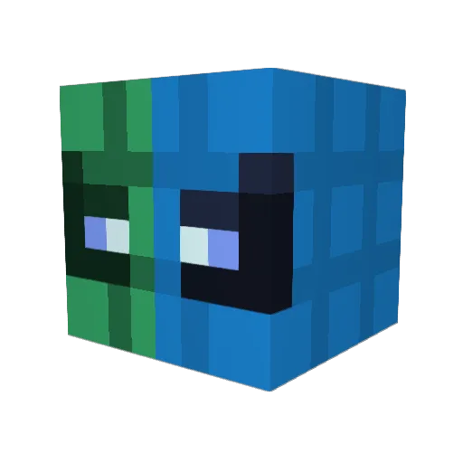 opaquealex Minecraft avatar head, 3D render