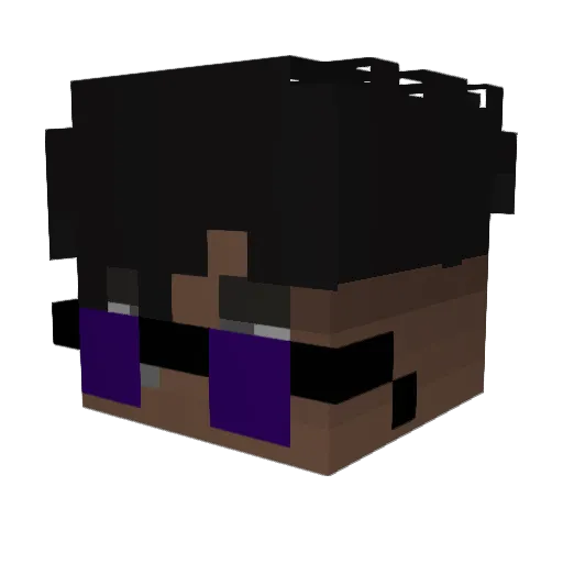 opar1324 Minecraft avatar head, 3D render