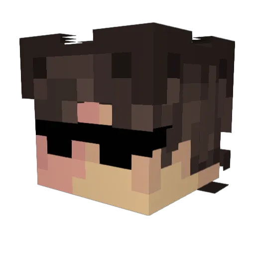 opeeporg Minecraft avatar head, 3D render