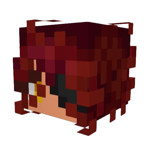 openmata Minecraft avatar head, 3D render