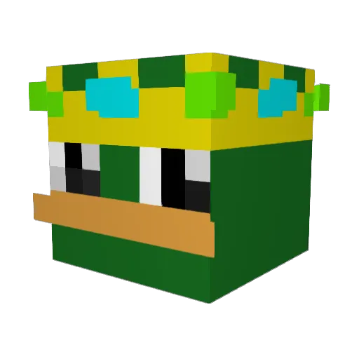 openreal8 Minecraft avatar head, 3D render